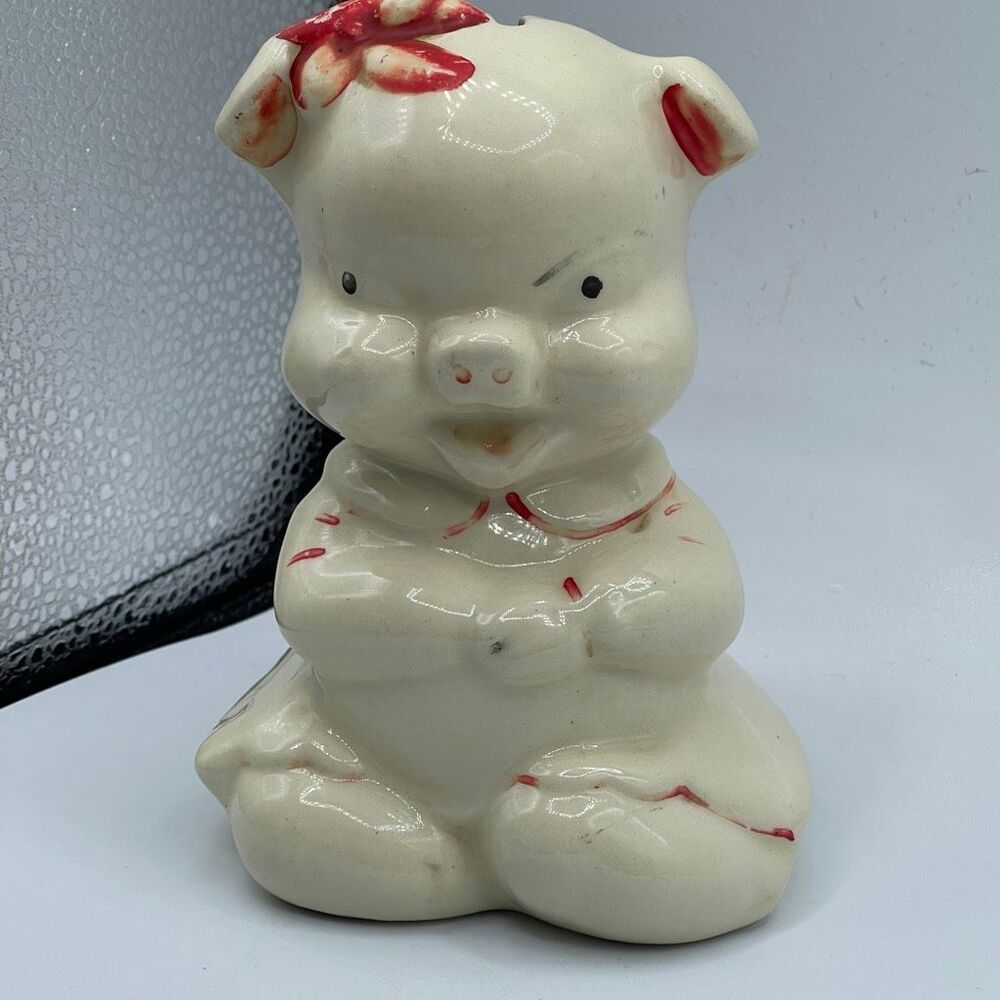 Vintage 1940’s ceramic piggy bank.